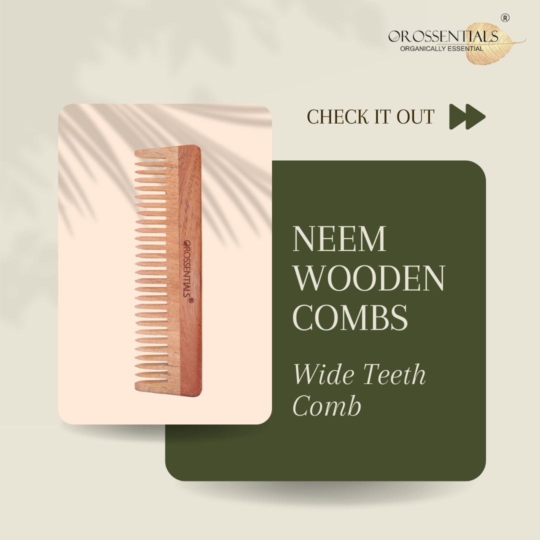 Wooden Comb- Wide Teeth ORO-001