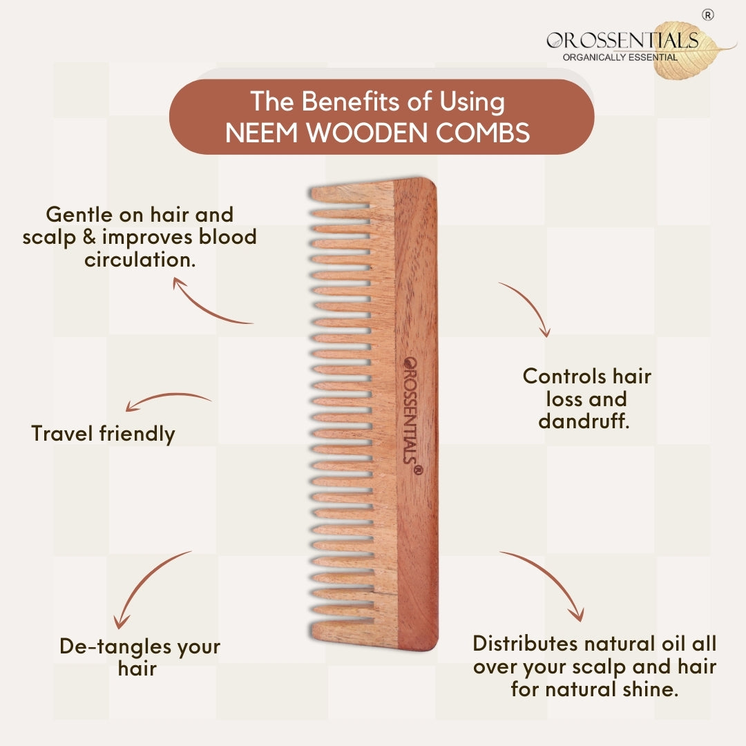 Wooden Comb- Wide Teeth ORO-001