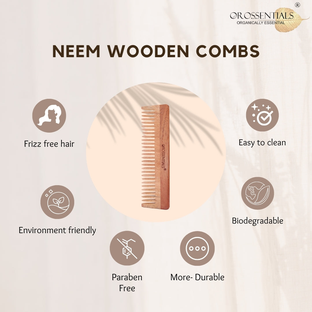 Wooden Comb- Wide Teeth ORO-001