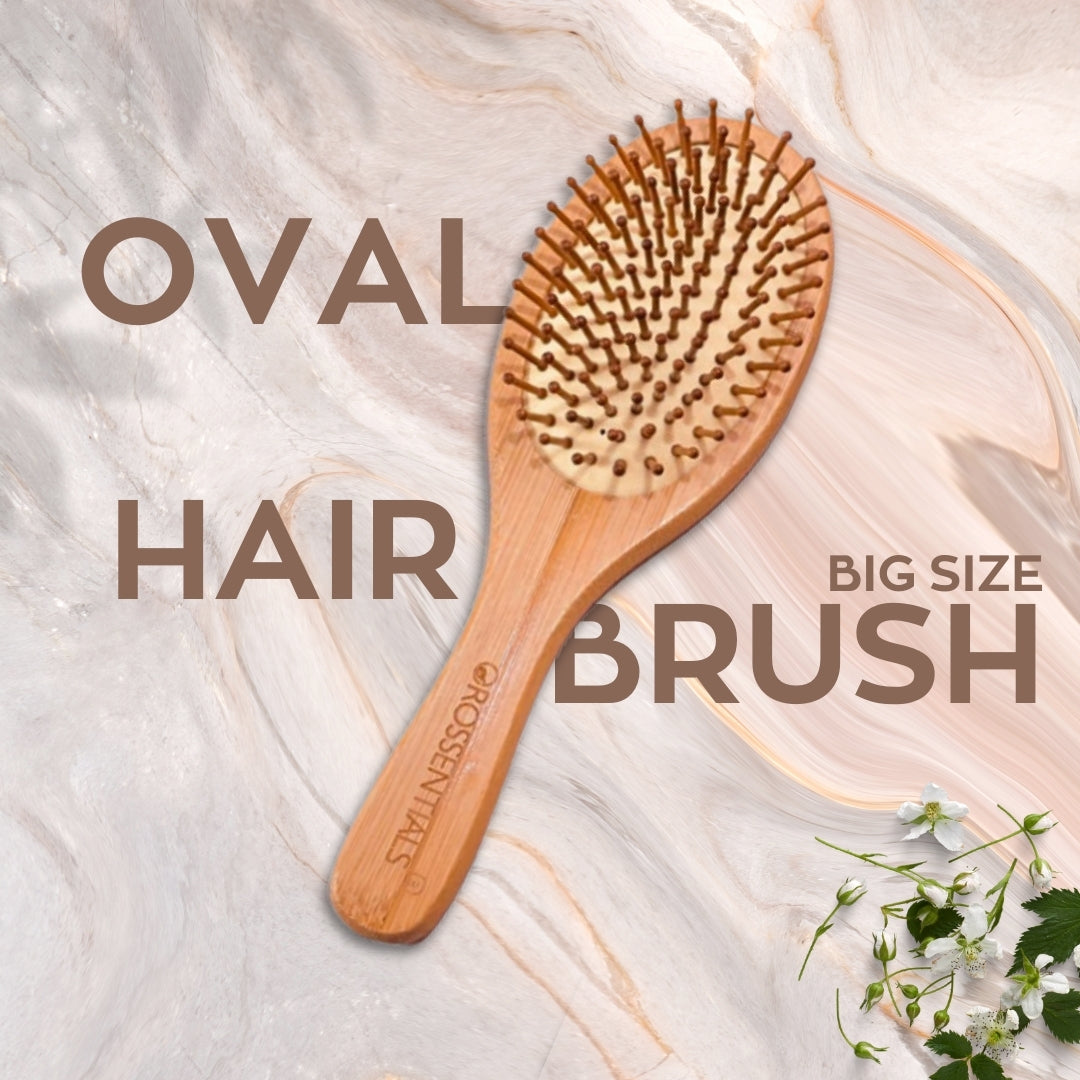 Wooden Hair brush- oval big ORO-013