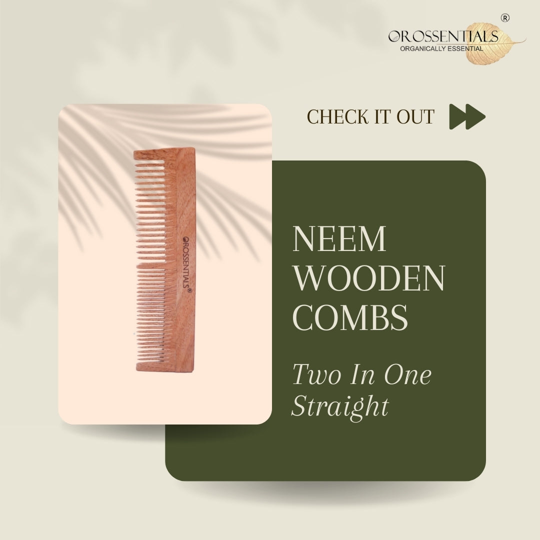 OROSSENTIALS neem wooden two in one straight ORO-008