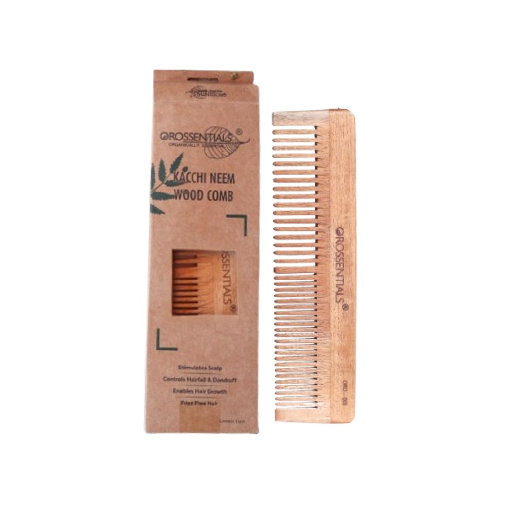 Neem Wooden Comb-Two In One [ORO-008]