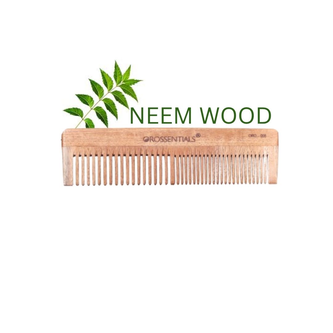 Neem Wooden Comb-Two In One [ORO-008]