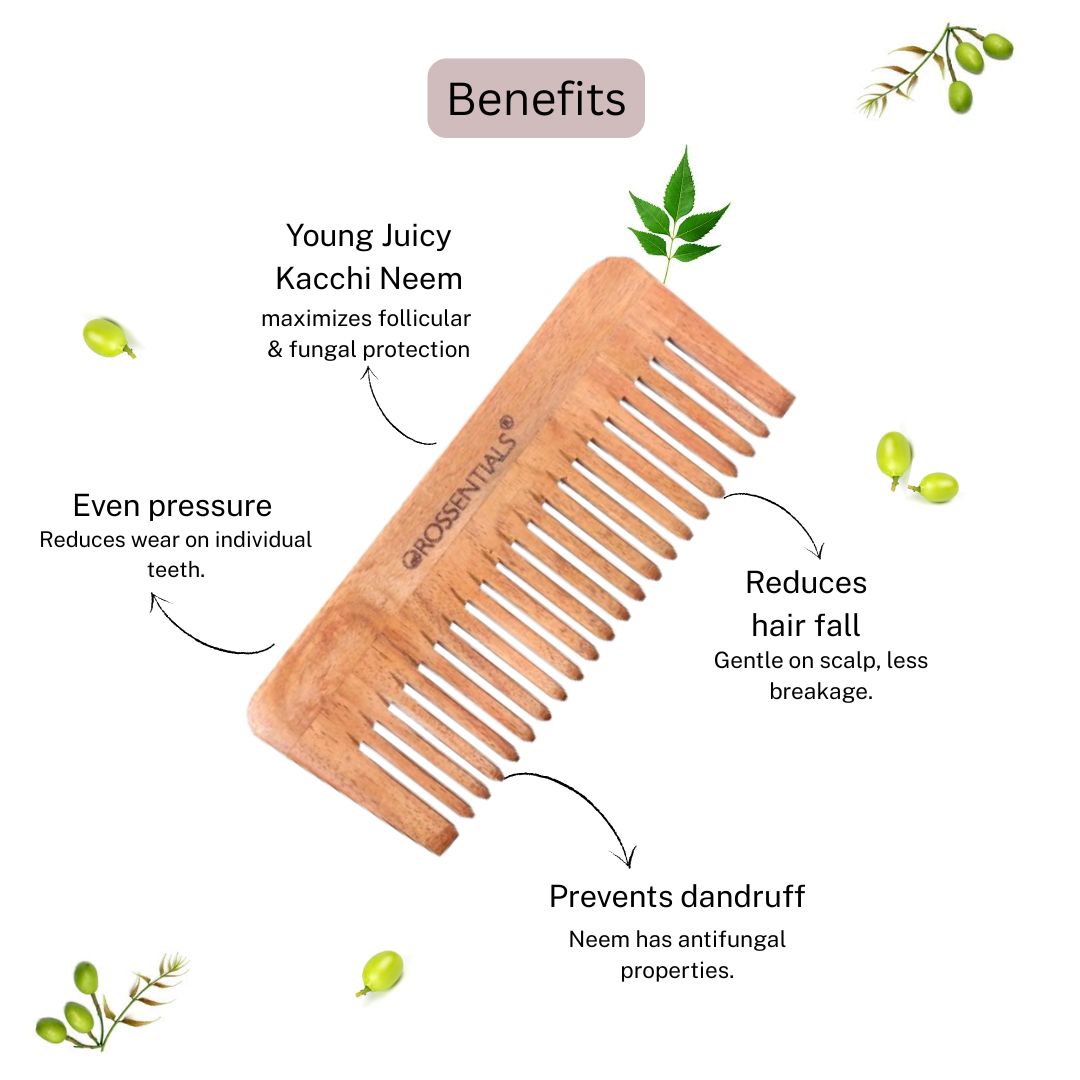 Neem Wood Comb Detangling [ORO-009]