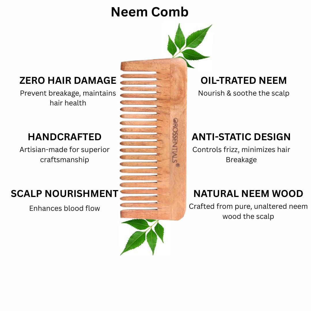 Neem Wood Comb Detangling [ORO-009]