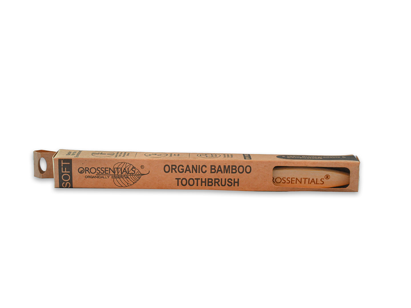 Wooden Toothbrush- Charcoal infused bristles (soft)