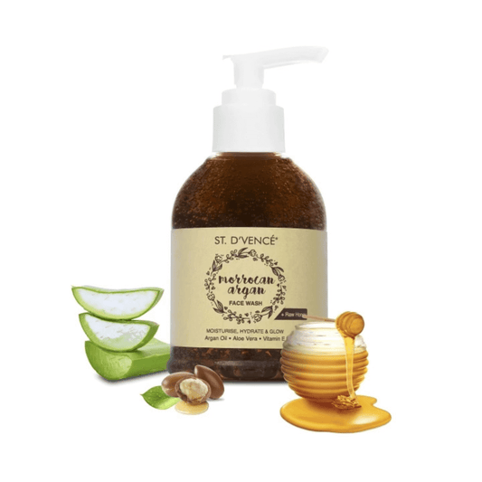 Argan Oil Face Wash – Organic Honey & Aloe Vera, 150 ml