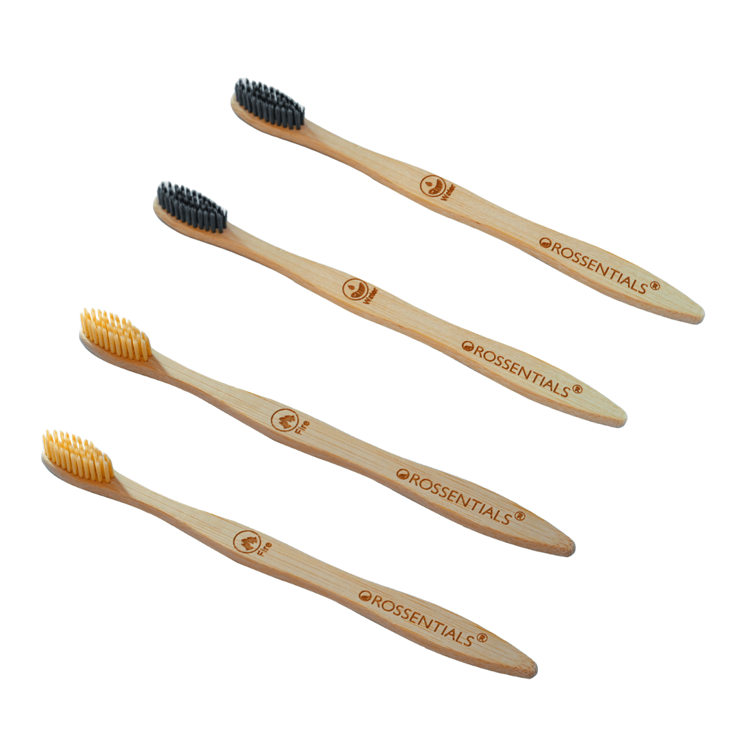 Wooden Toothbrush- Set of 4