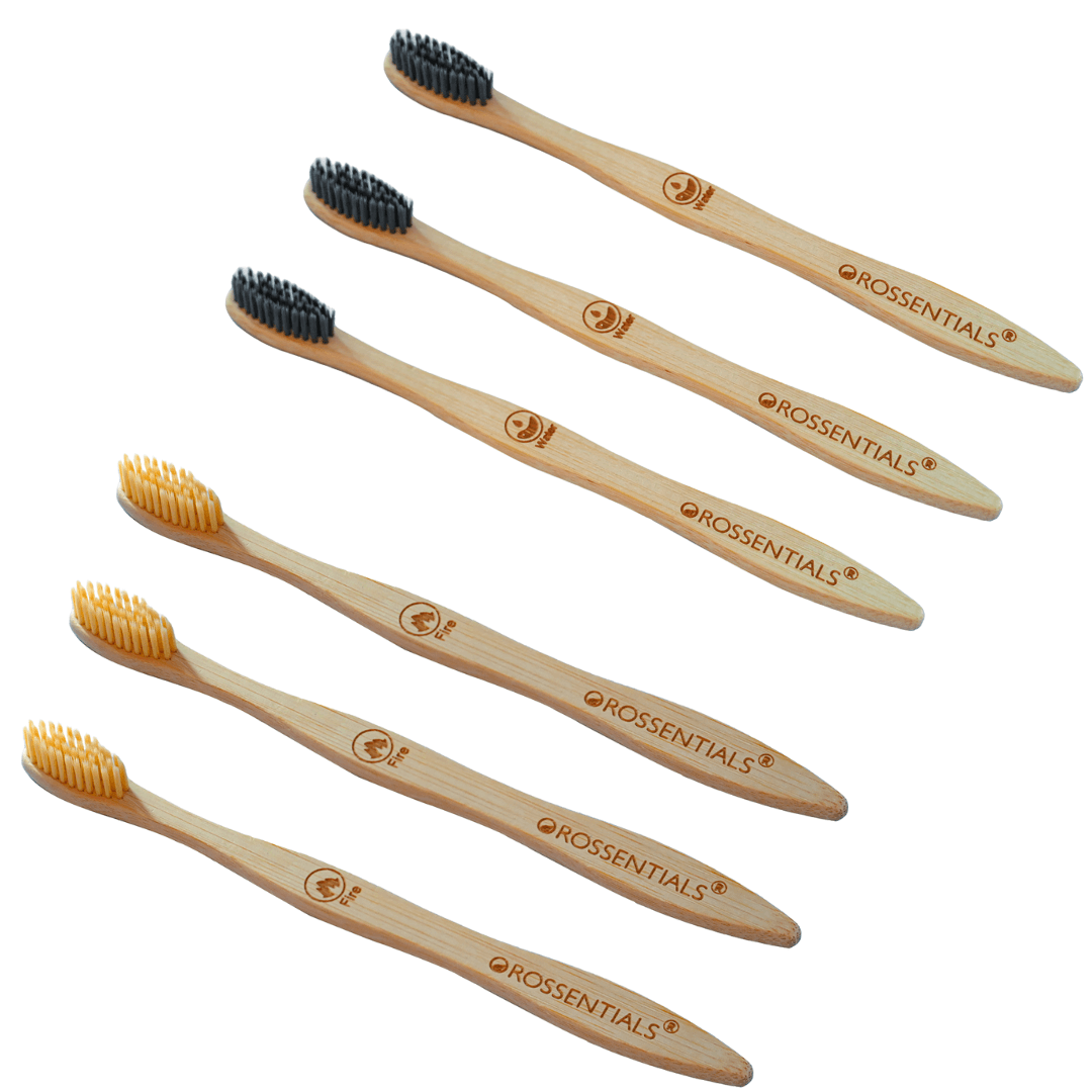 Wooden Toothbrush- Set of 6