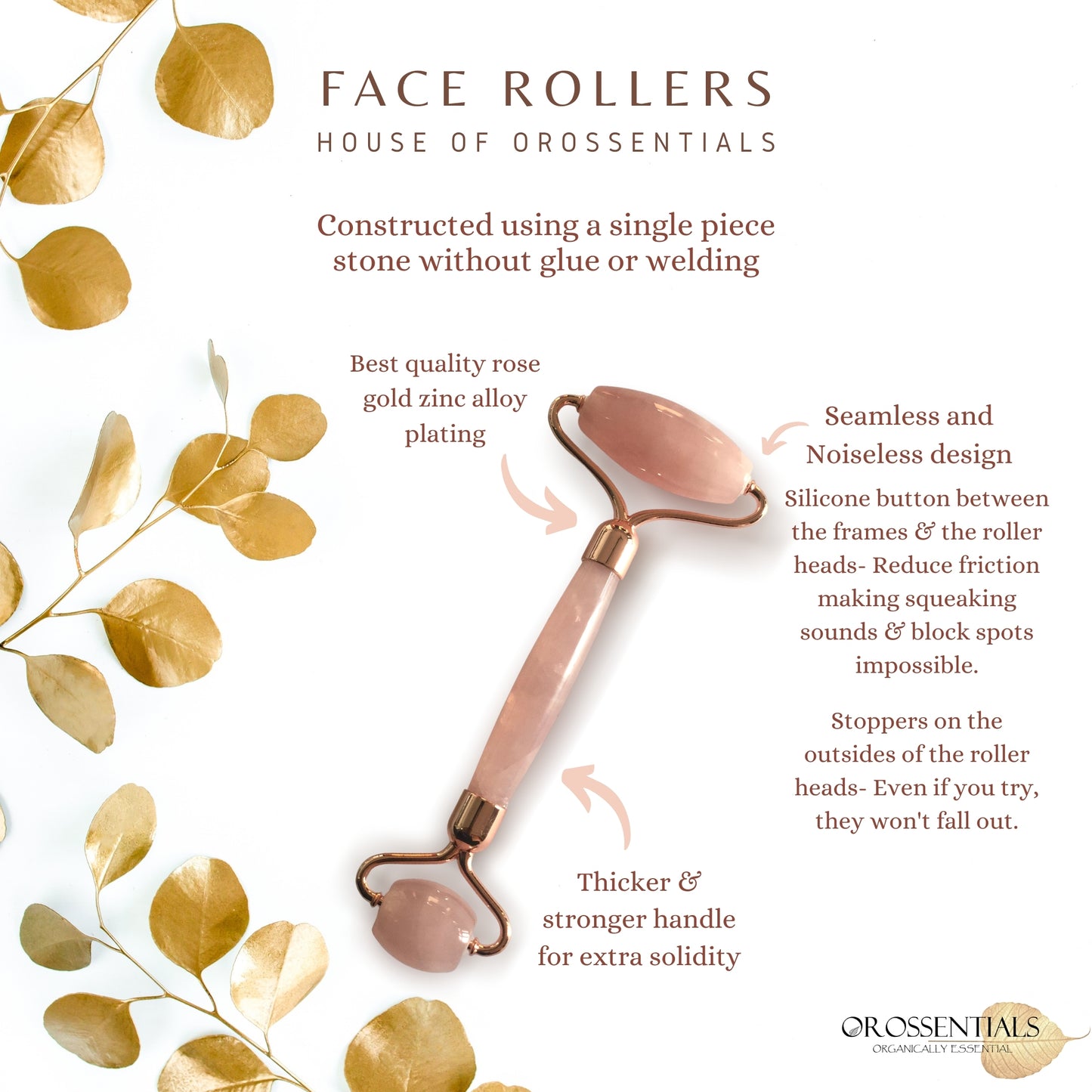 Rose quartz Face roller